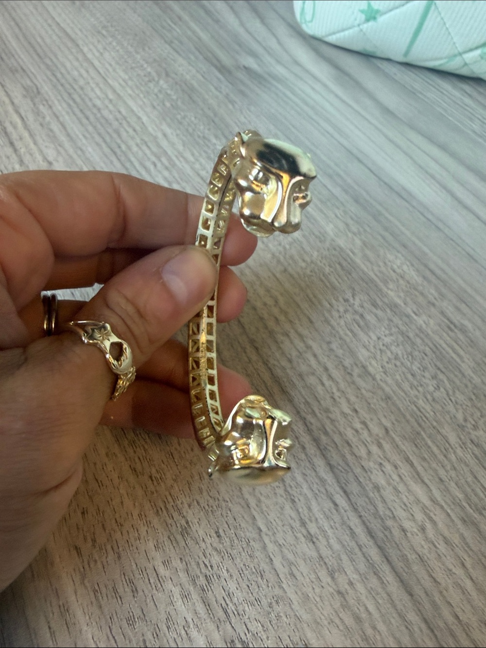 Kendra Scott Gold-Tone Panther Head Cuff Bracelet